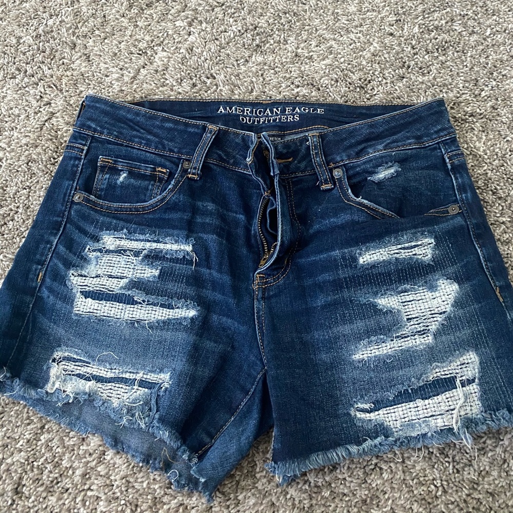 AE midi denim shorts